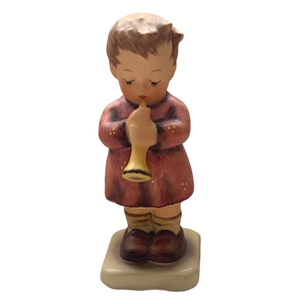 Vintage Goebel Hummel A Budding Maestro #477 Flötenlied W Germany Figurine